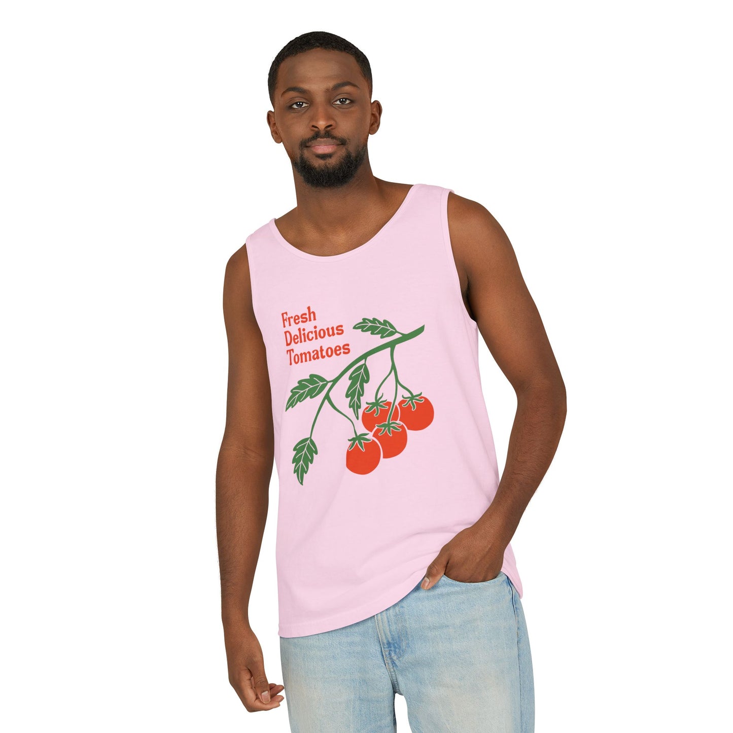 Fresh Delicious Tomatoes Tank Top | Cherry Tomato Illustration, Garden Produce Tee