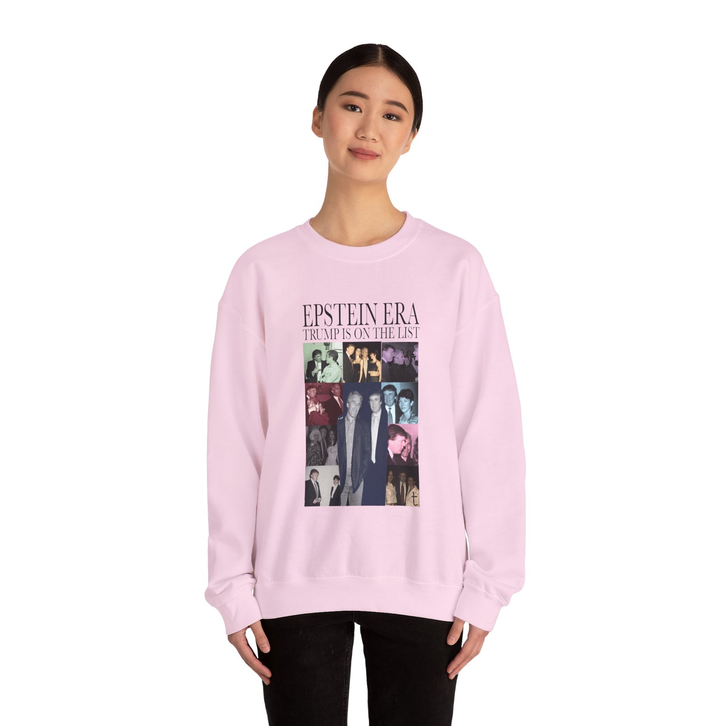 Epstein Era Trump Crewneck Sweatshirt, Perfect for Statement Fashion, Casual Days, Gift for Friends, Trendy Outfit, Holiday Wear