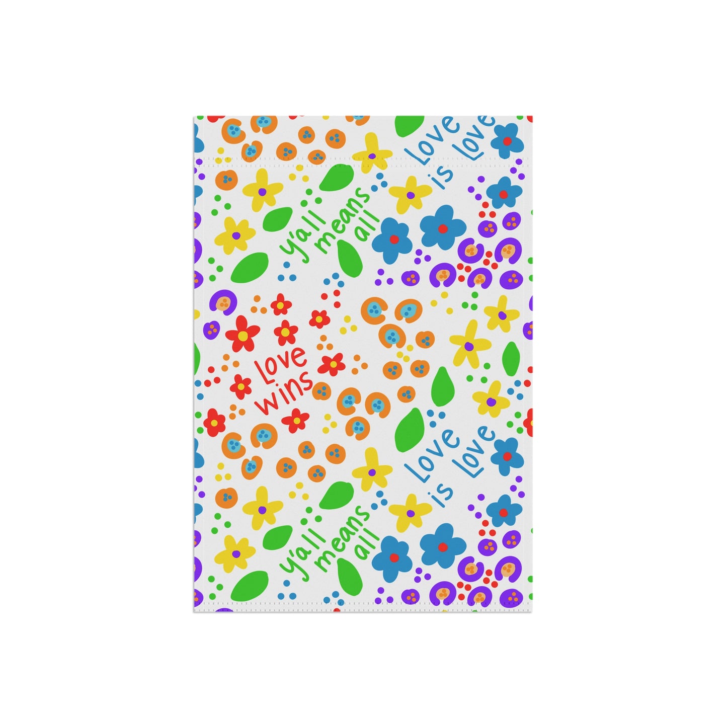 Love Wins Pattern Garden Flag | Garden & House Banner