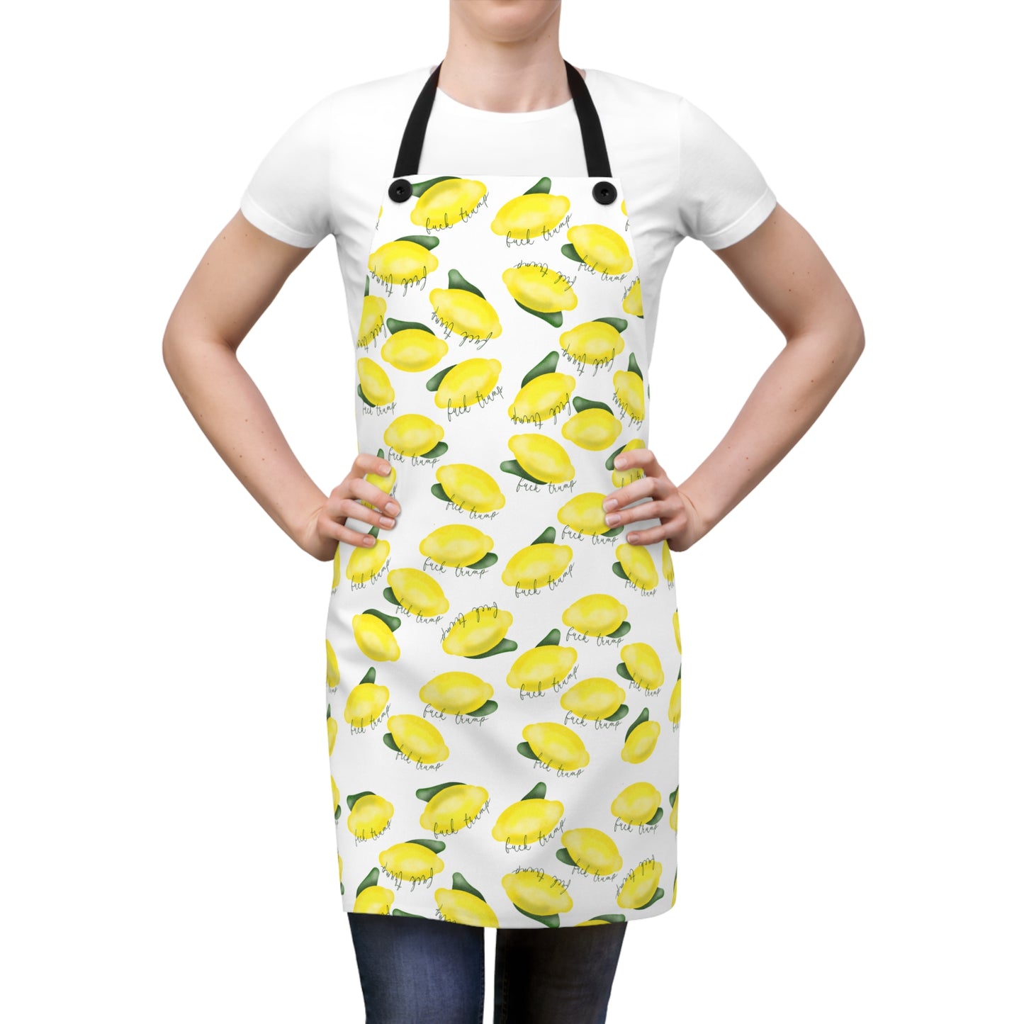 Slightly Subtle Lemon Apron (AOP) Citrus Kitchen Gag Gift