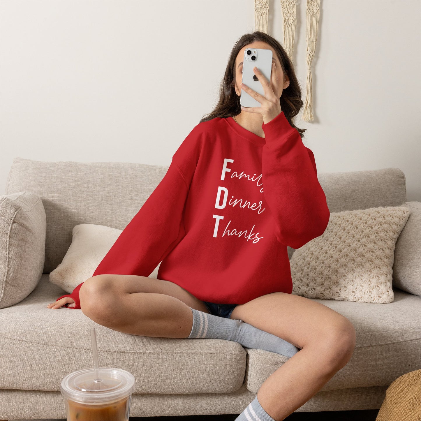 Family Dinner Thanks Sweatshirt thanksgiving fdt