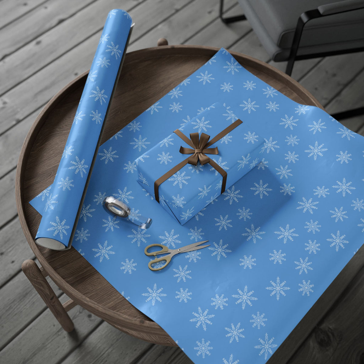 Slightly Subtle Snowflake Wrapping Paper, Hidden Message FDT Winter Gift Wrap, Holiday Packaging, Christmas Decor Wrap, Eco-Friendly Options