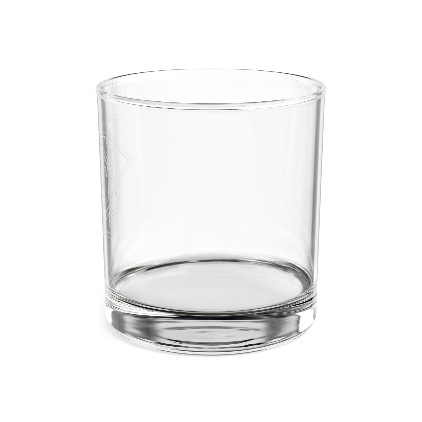 FDT Monogram Diamond Crest Whiskey Glass | Engraved 10.5oz Rocks Glass Gift