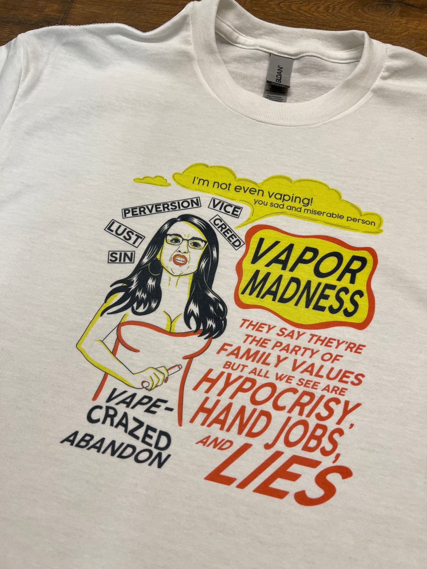Vapor Madness Lauren Boebert at Beetlejuice Shirt