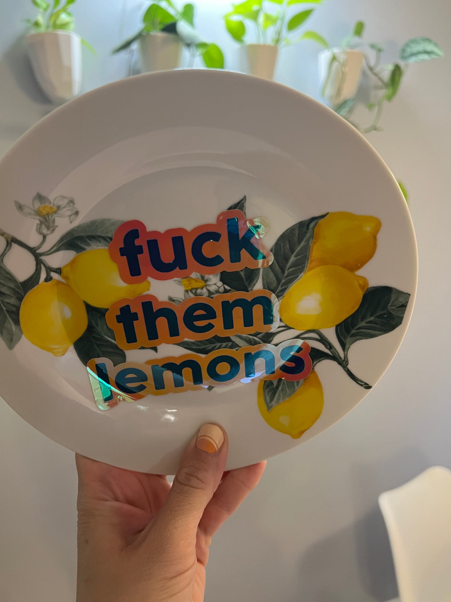Fuck Them Lemons Decorative Plate