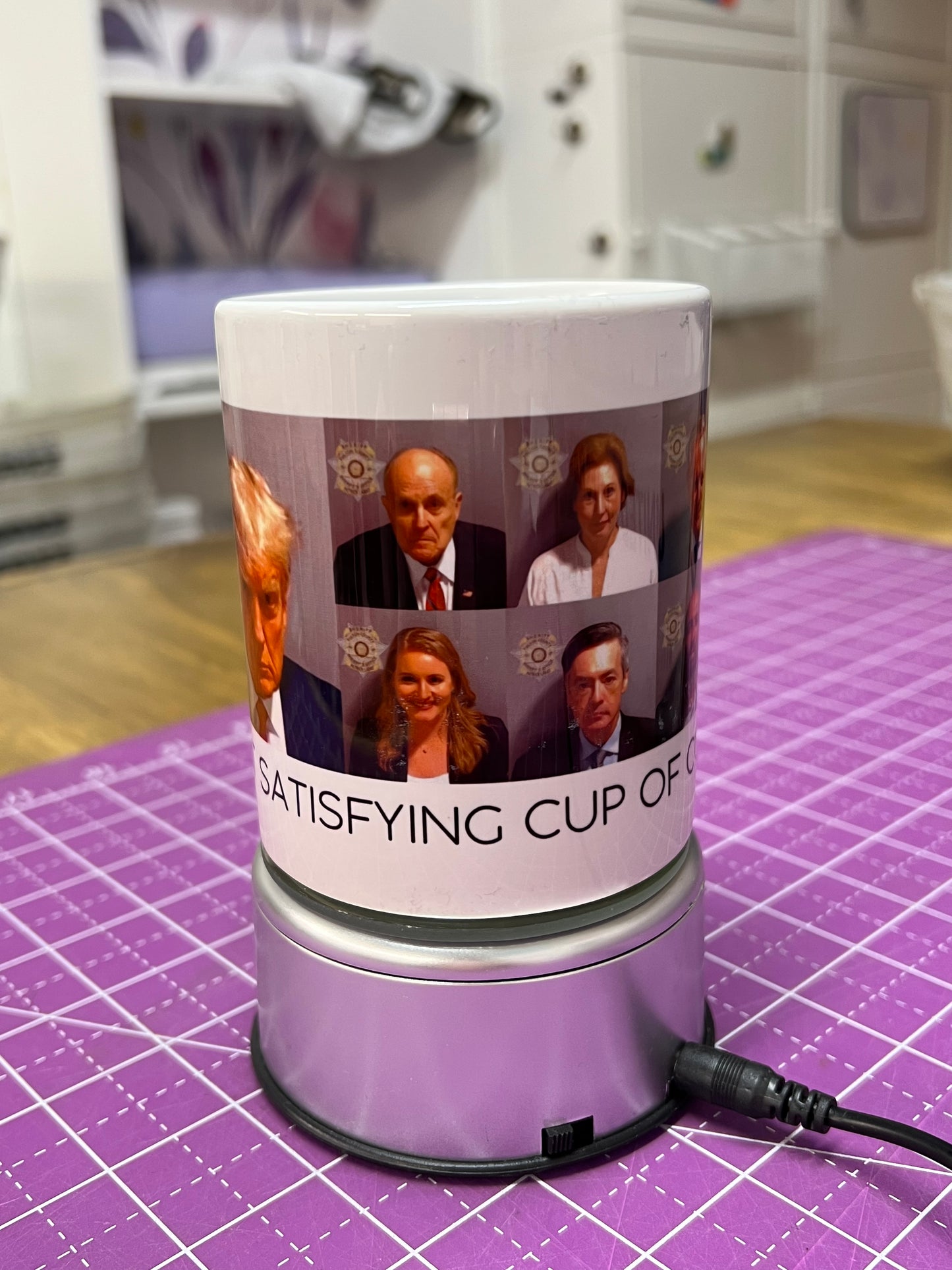 Mugshot Mug - Satisfying Cup of Covfefe