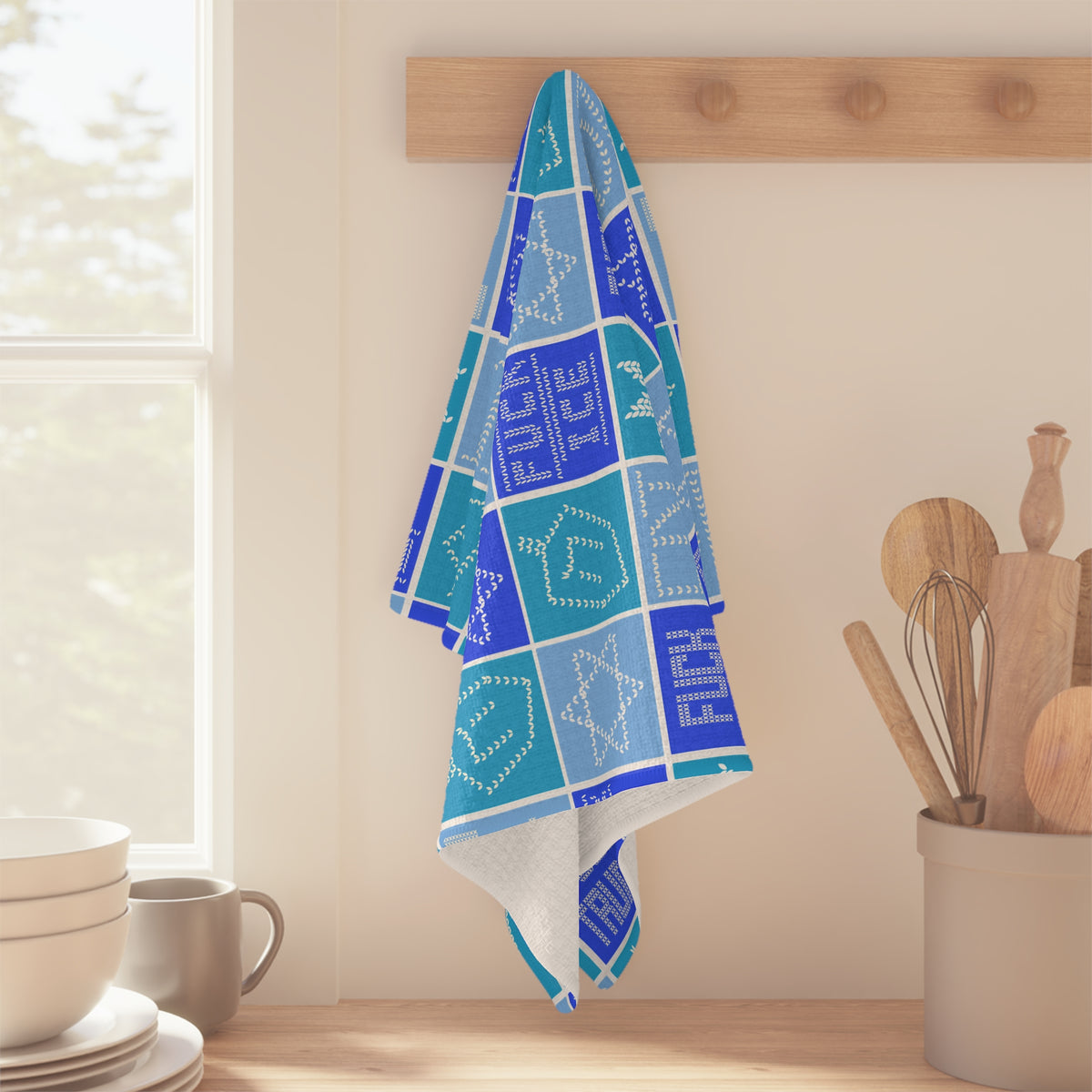 F*ck Trump Microfiber Tea Towel Hanukkah Blue Political Kitchen Decor