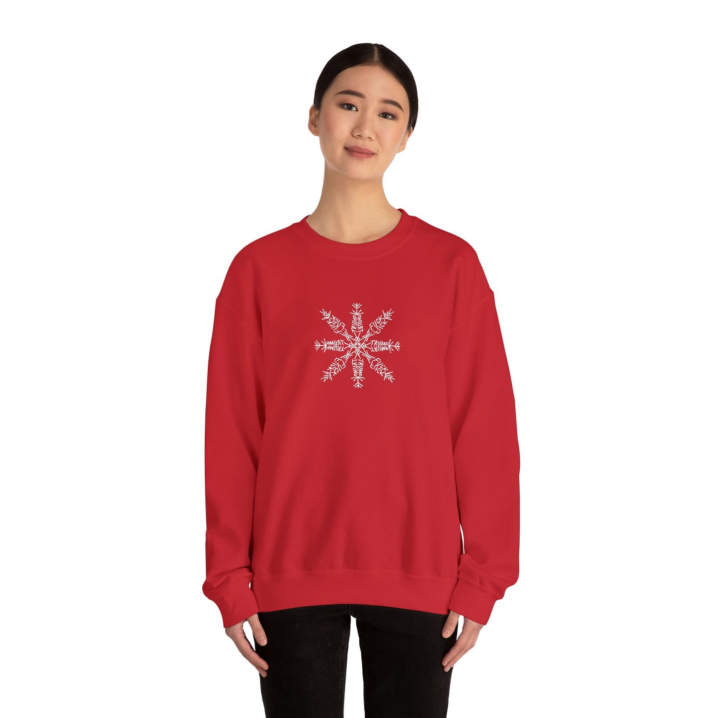 Slightly Subtle Snowflake Unisex Heavy Blend™ Crewneck Sweatshirt