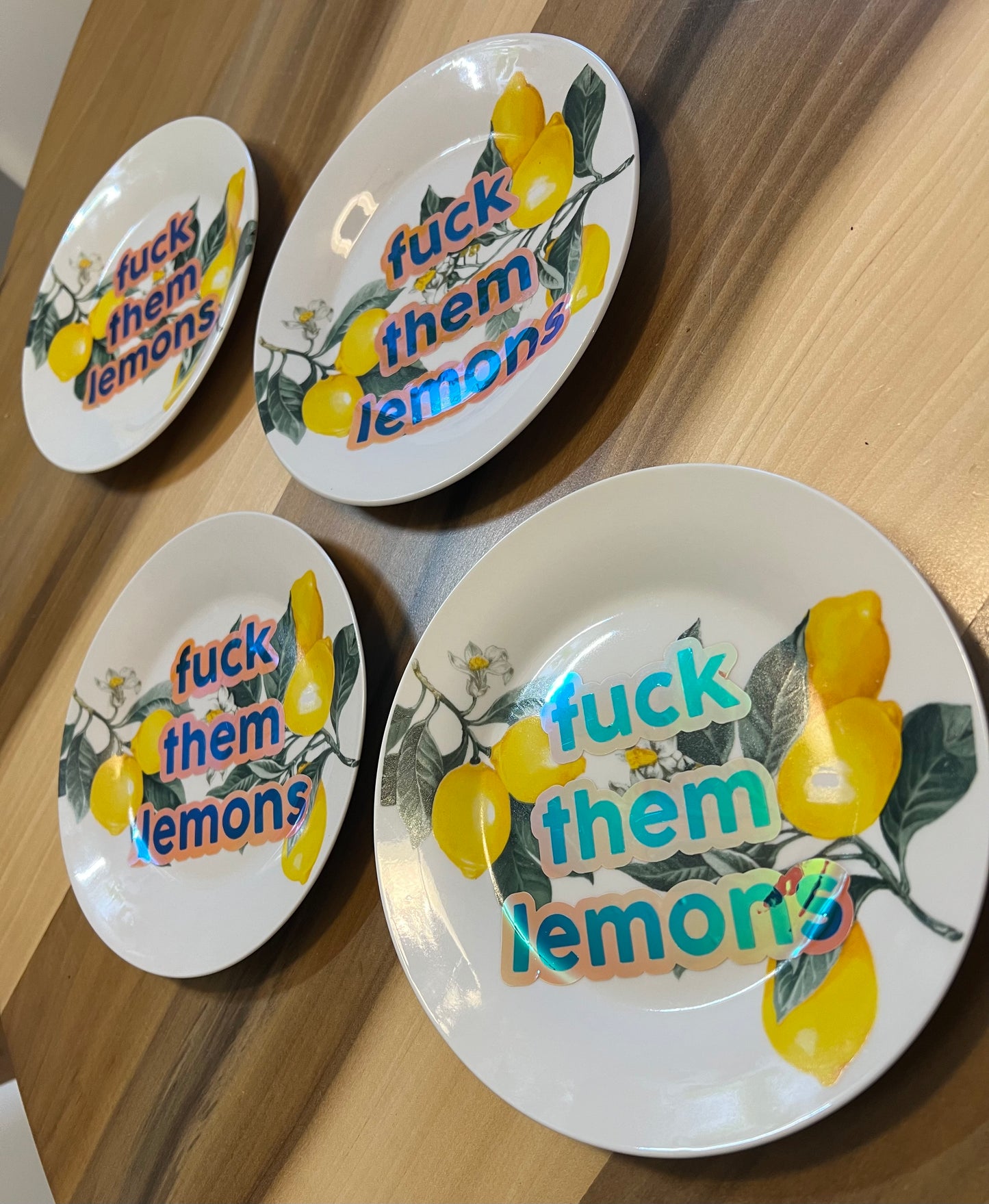 Fuck Them Lemons Decorative Plate