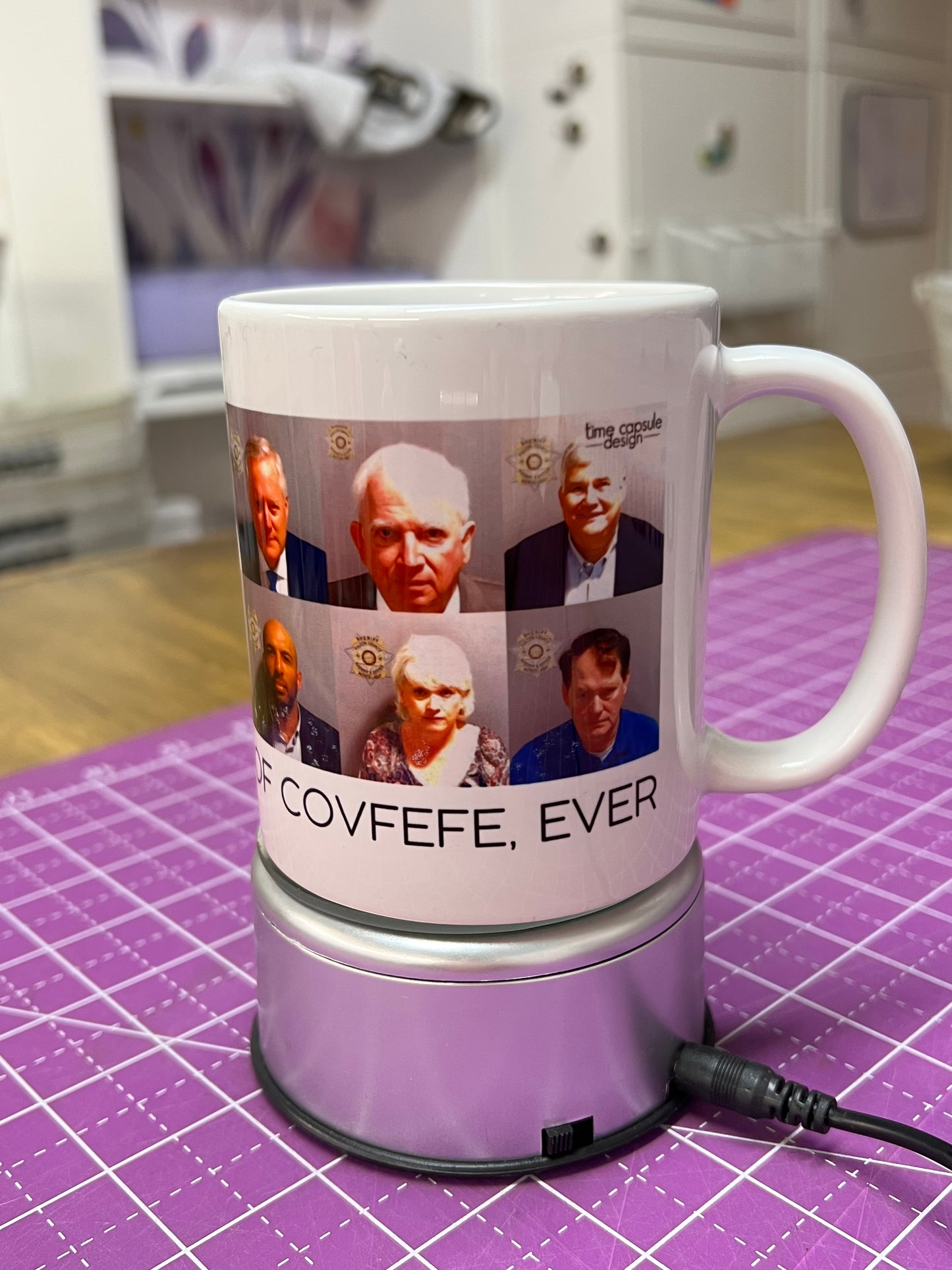 Mugshot Mug - Satisfying Cup of Covfefe