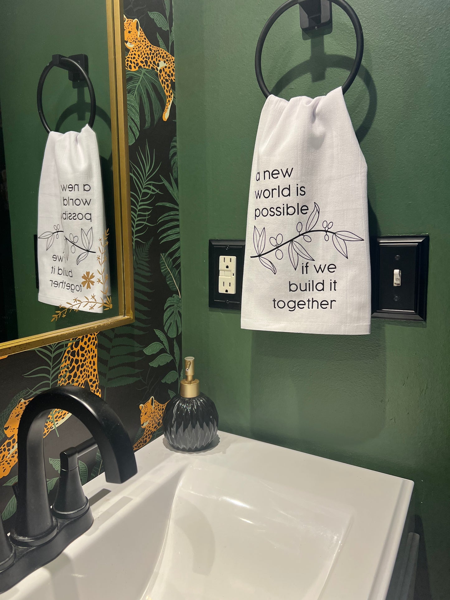 A New World is Possible Single Tea Towel