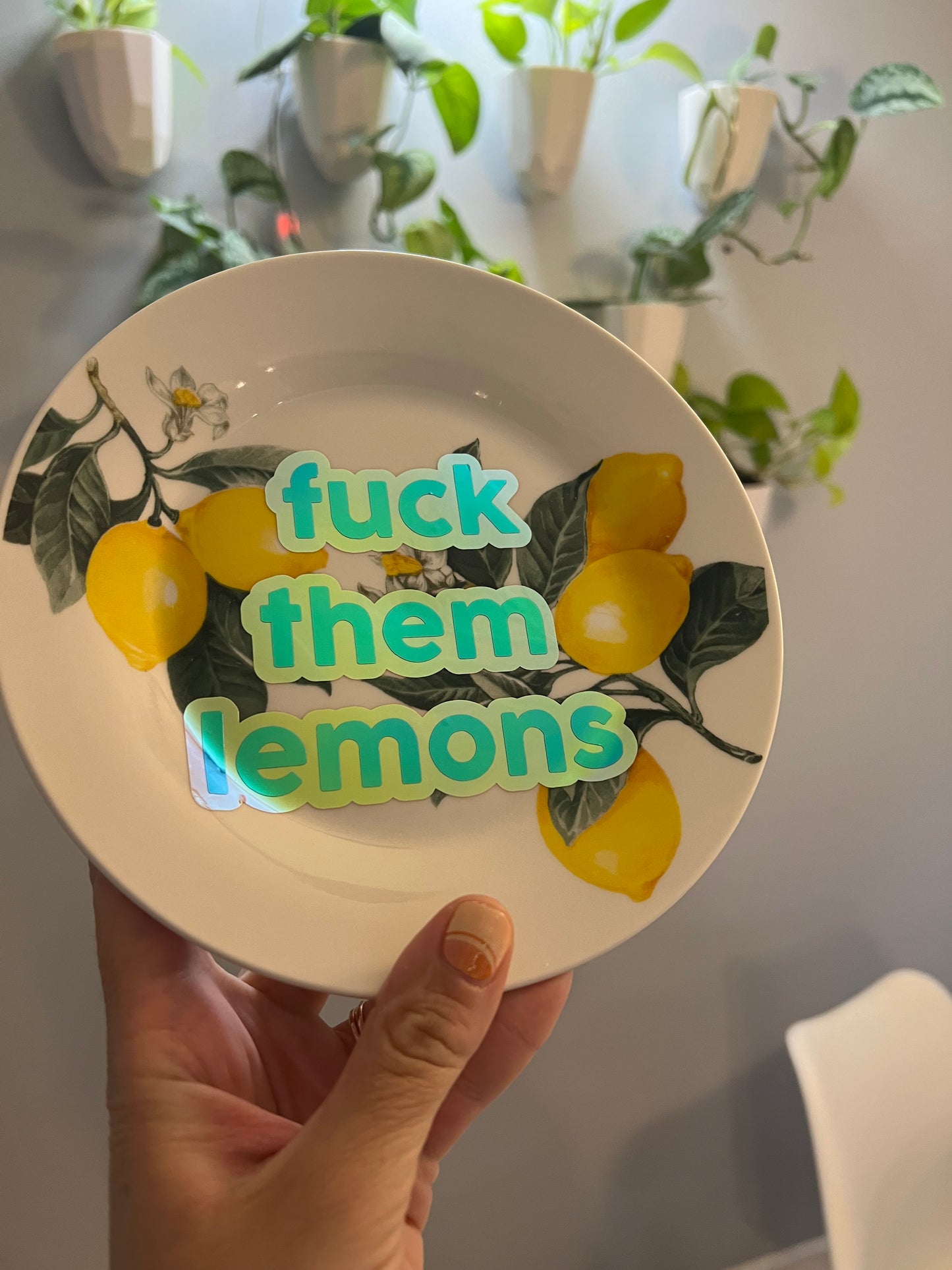Fuck Them Lemons Decorative Plate
