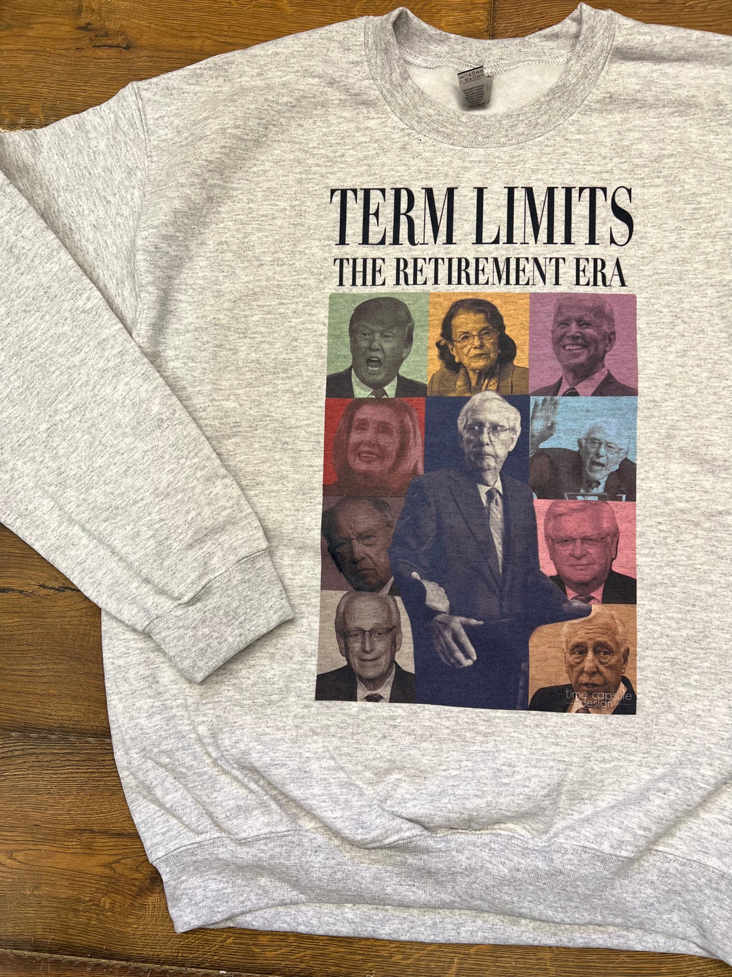 Retirement Era Term Limits Crew Neck Sweatshirt