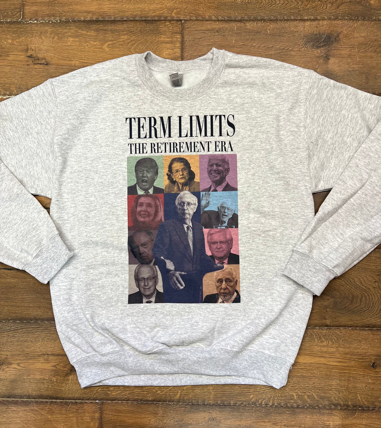 Retirement Era Term Limits Crew Neck Sweatshirt