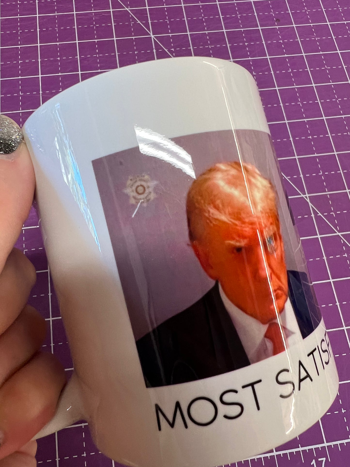 FACTORY SECONDS - Mugshot Mug - Satisfying Cup of Covfefe