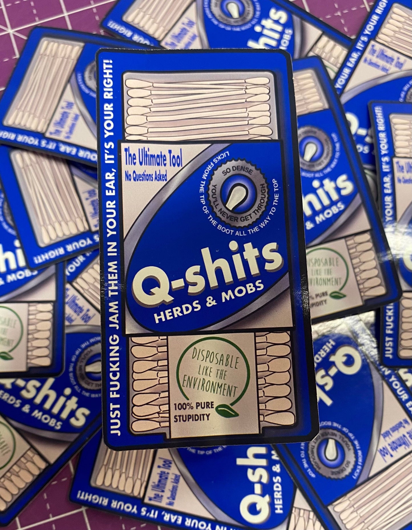 Q Shits Sticker