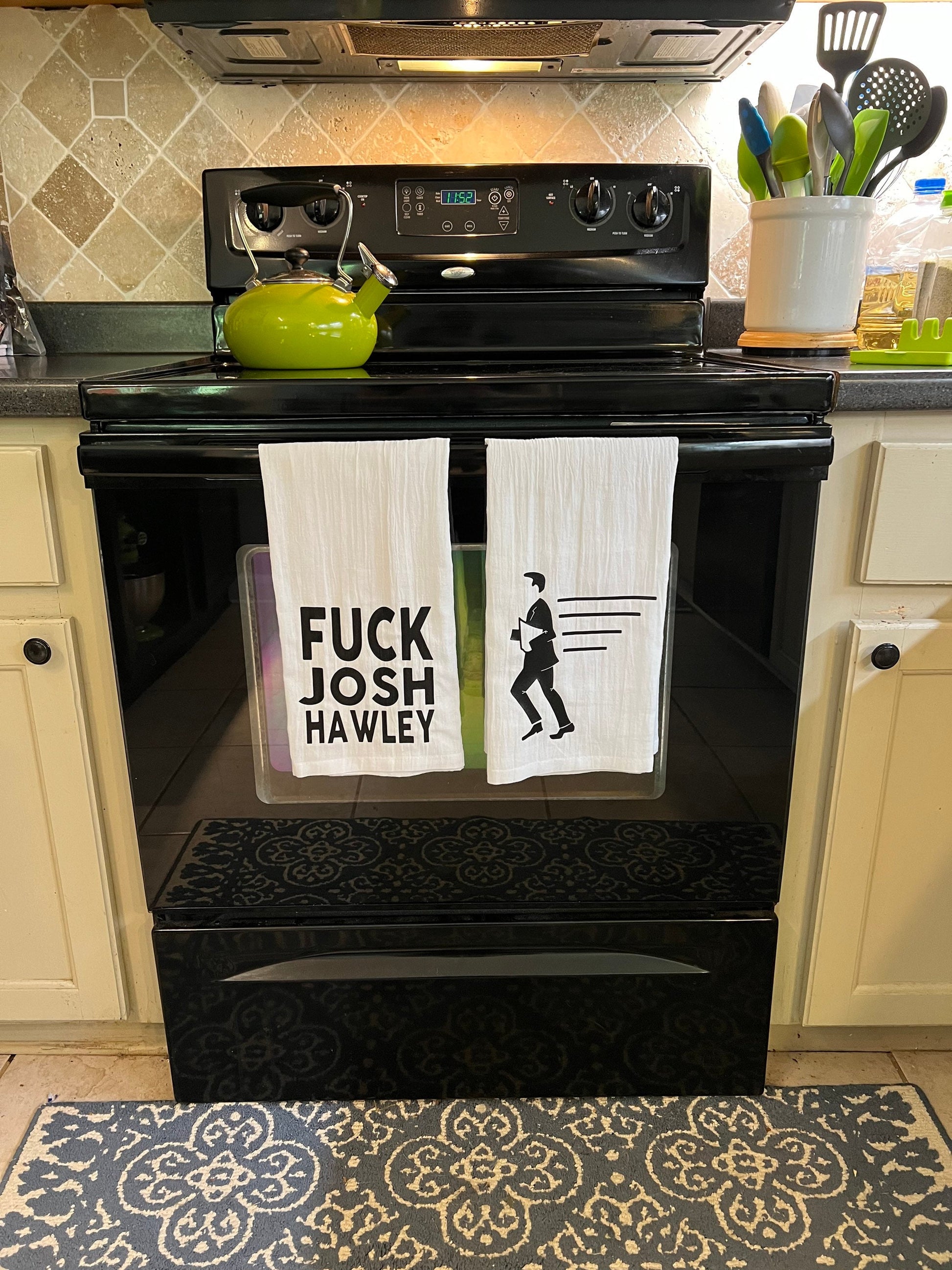 Fuck Josh Hawley Running Tea Towel Set