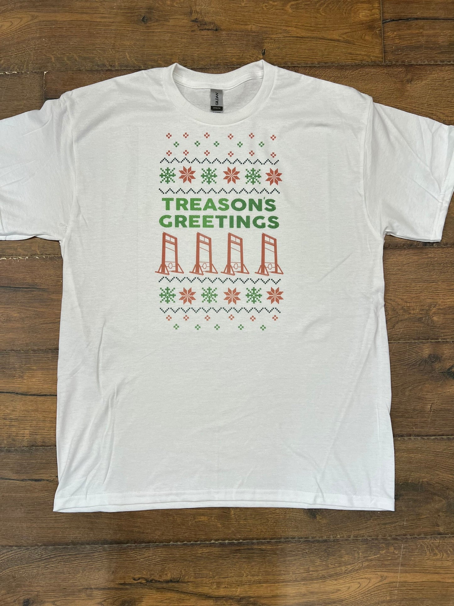 Ug-Guillotine Ugly Holiday Christmas Sweater SHORT SLEEVE T SHIRT