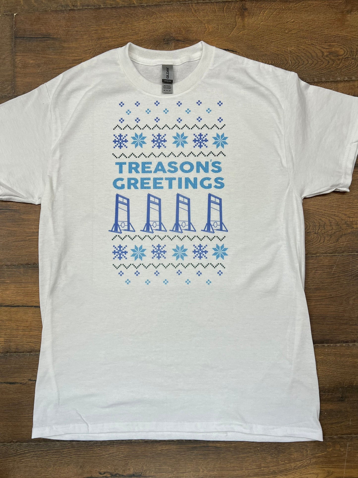 Ug-Guillotine Ugly Holiday Christmas Sweater SHORT SLEEVE T SHIRT