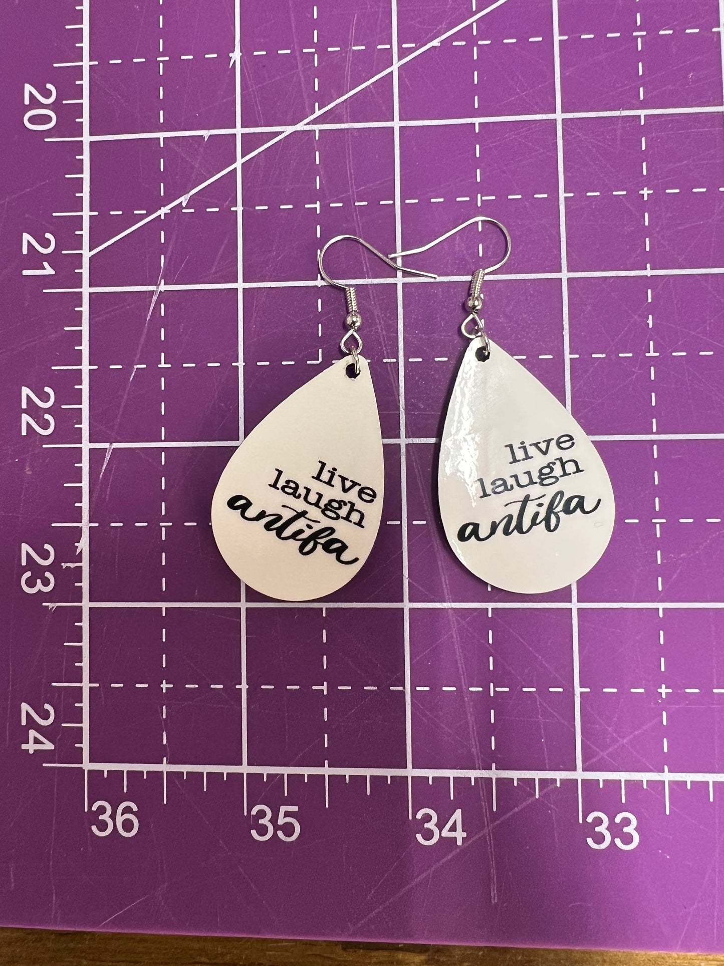 Live Laugh Antifa Earrings