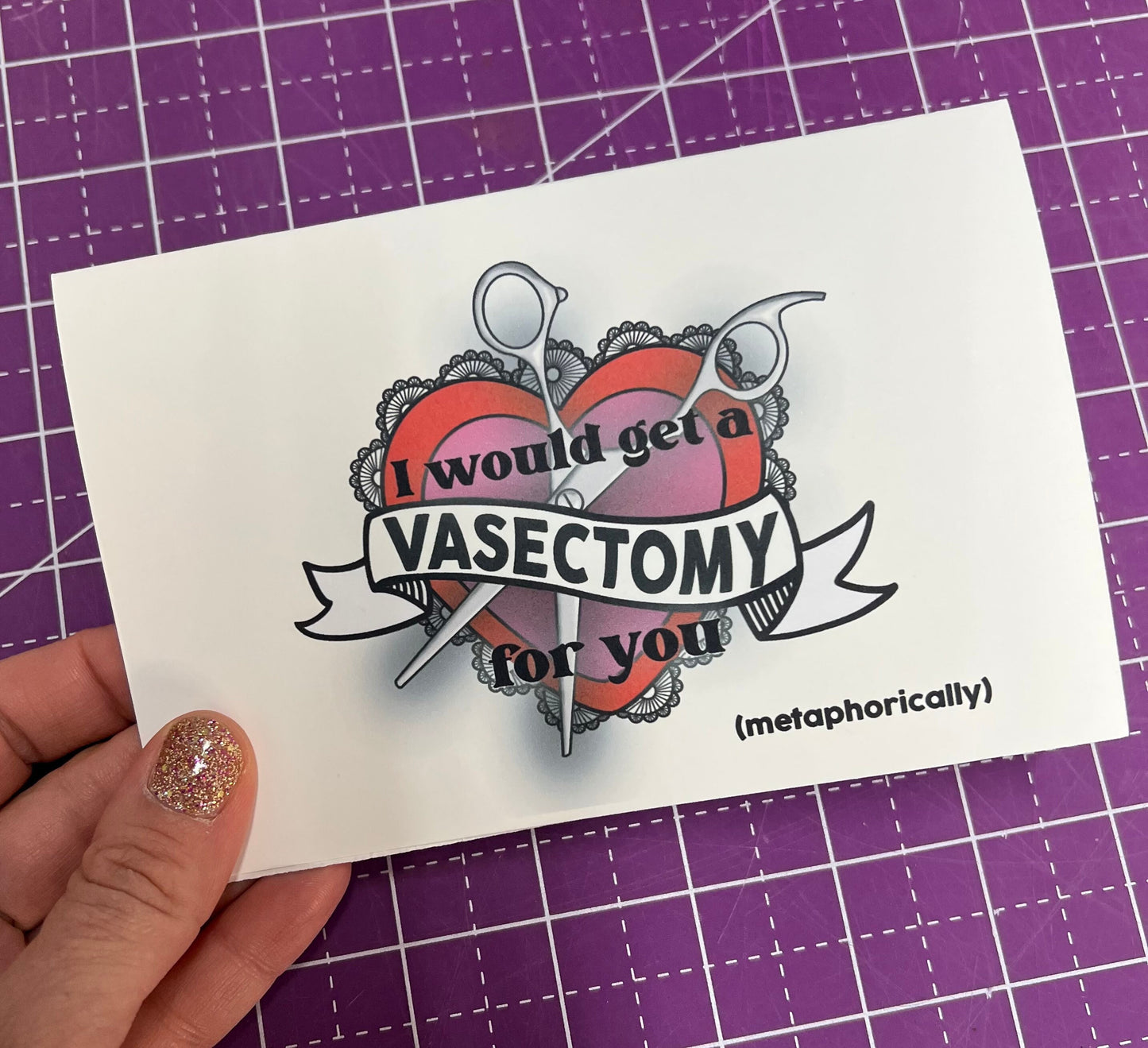 I Would Get a Vasectomy for You Valentines Card - with Options