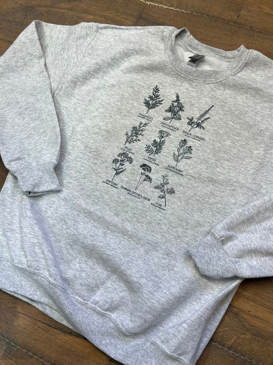 Herbs for Reproductive Health CREW Neck Sweatshirt