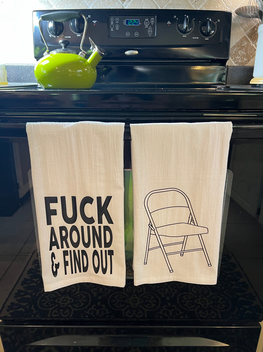 Folding Chair FAFO Tea Towel Set