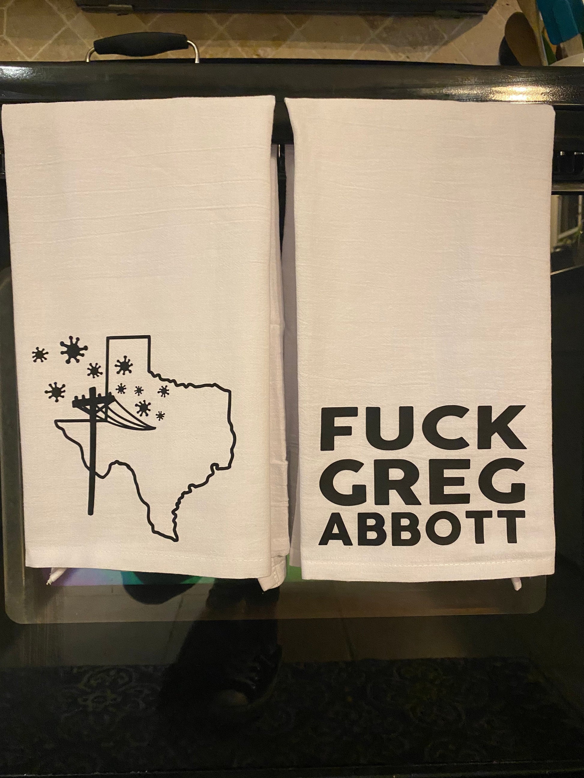 Texas State Series Tea Towel Set - Greg Abbott, Ted Cruz, Chip Roy, John Cornyn
