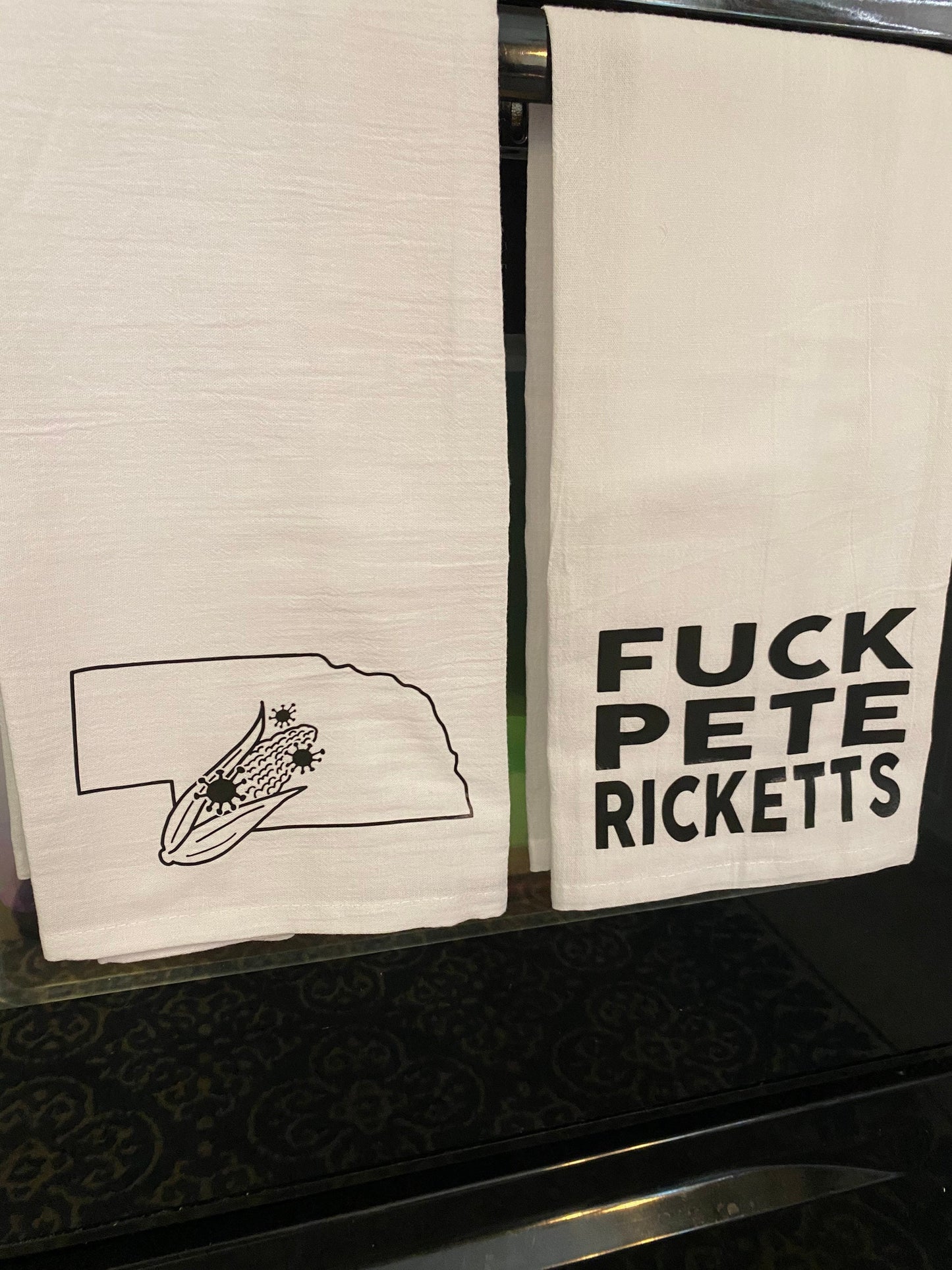 Nebraska State Series Tea Towel Set - Pete Ricketts