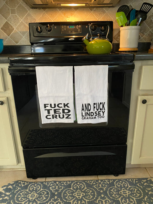 Fuck Ted and Lindsey Too Tea Towel Set