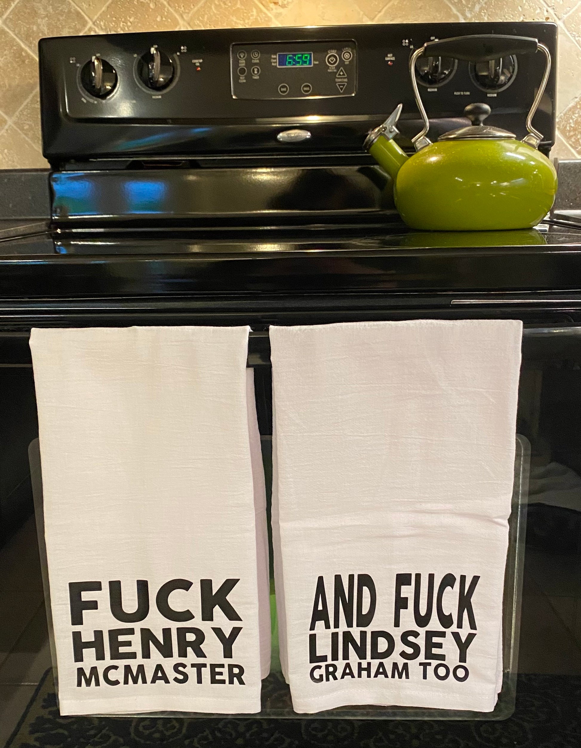 Fuck McMaster and Graham Too Tea Towel Set