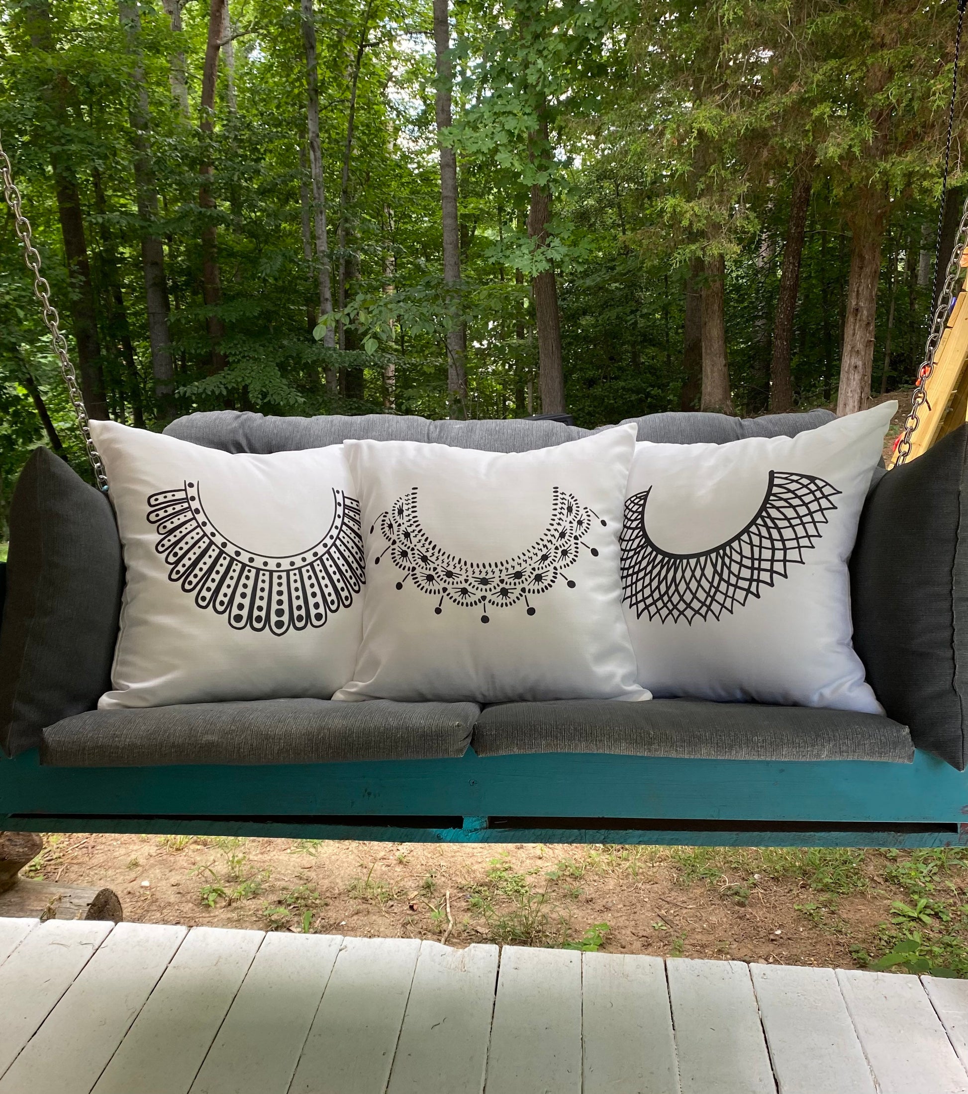 Dissent Collar Throw Pillow Covers - various quantities