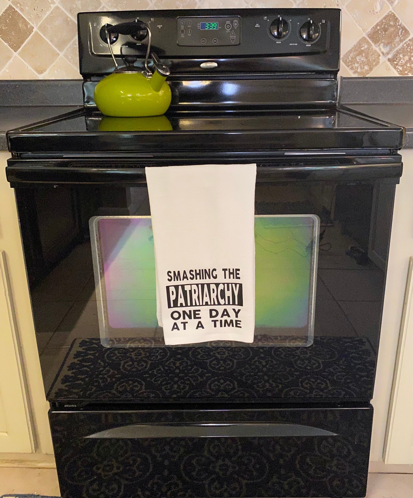 Smashing the Patriarchy One Day At a Time Tea Towel