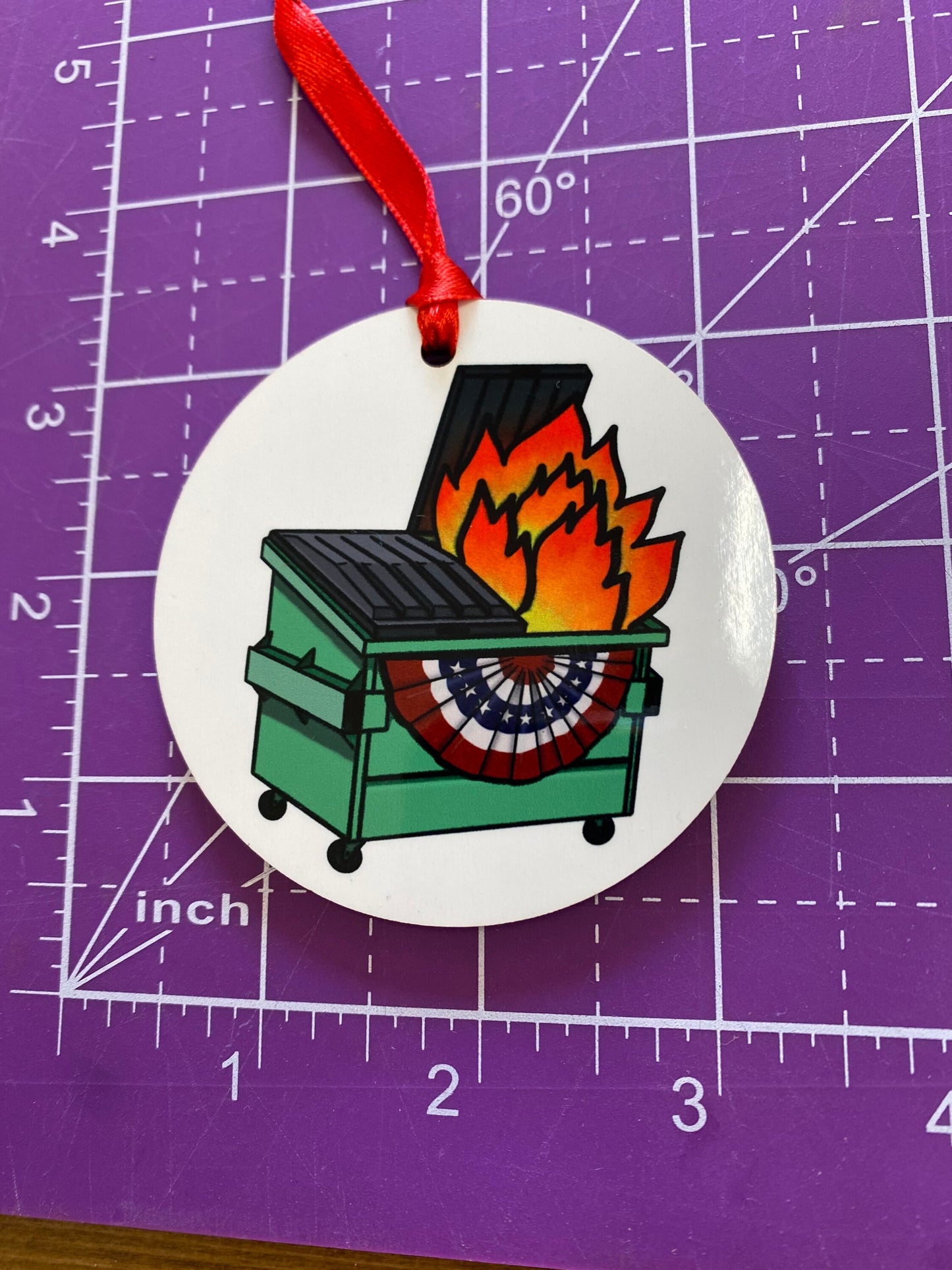 Dumpster Fire Ornament