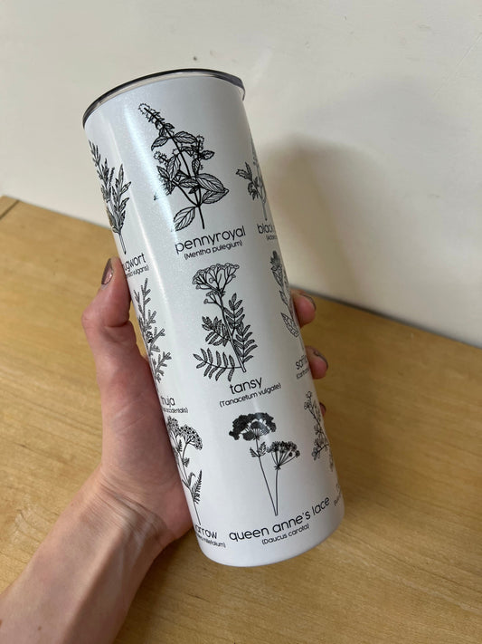 Herbs for Reproductive Freedom Color Changing Tumbler UV Glow in the Dark