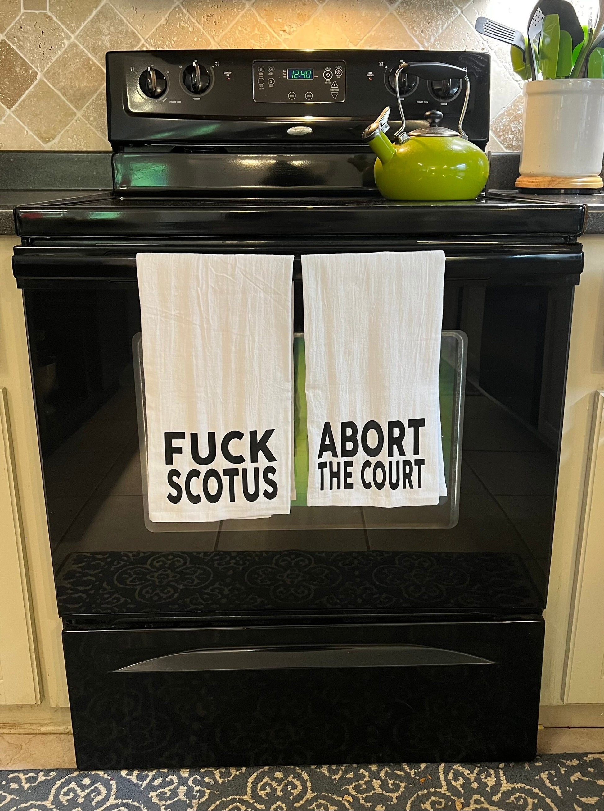 Fuck SCOTUS Tea Towel Set - Abort the Court - Impeach the Bastards - Set of 2 or 3