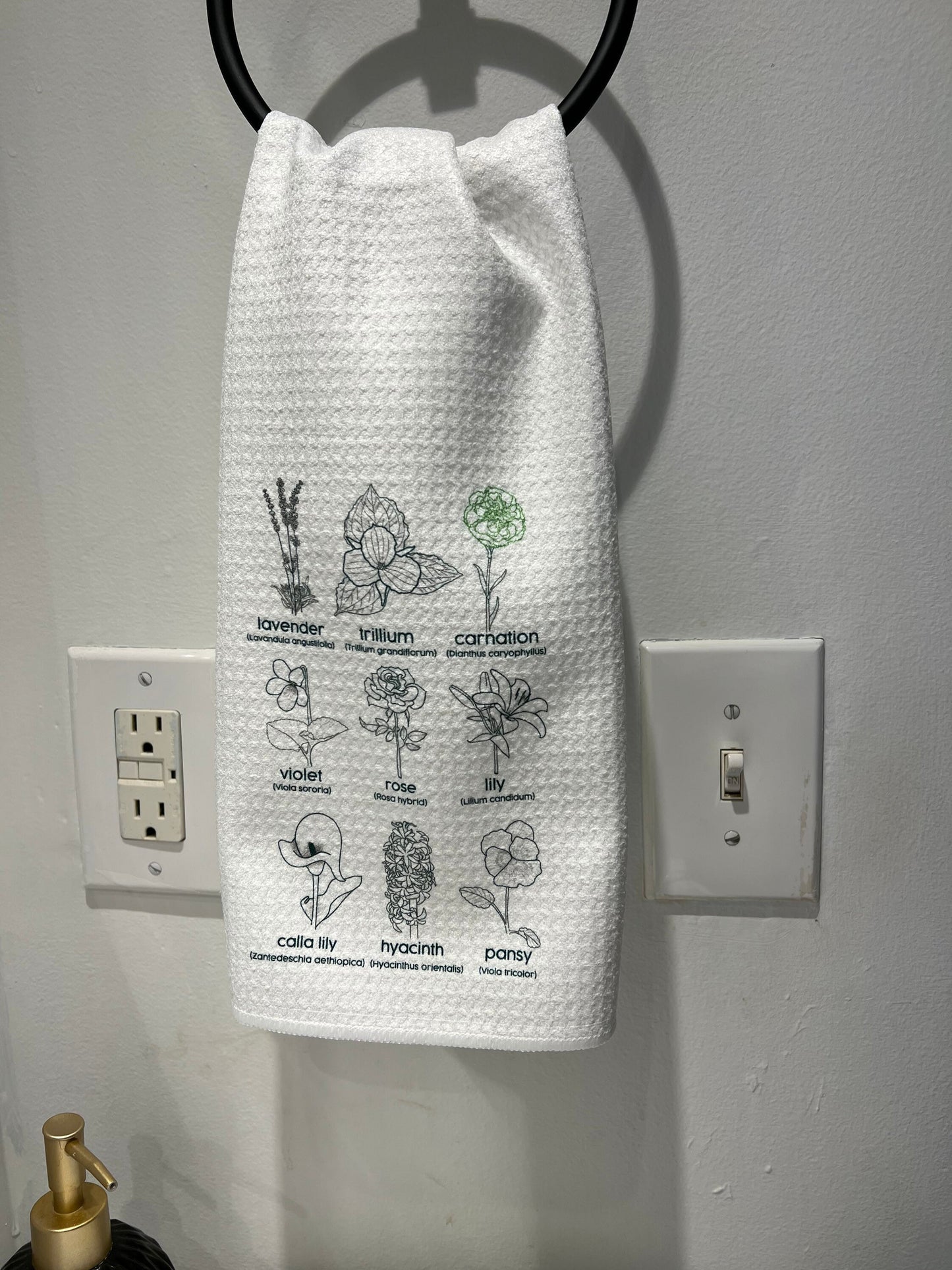 Historically Queer Flowers Tea Towel