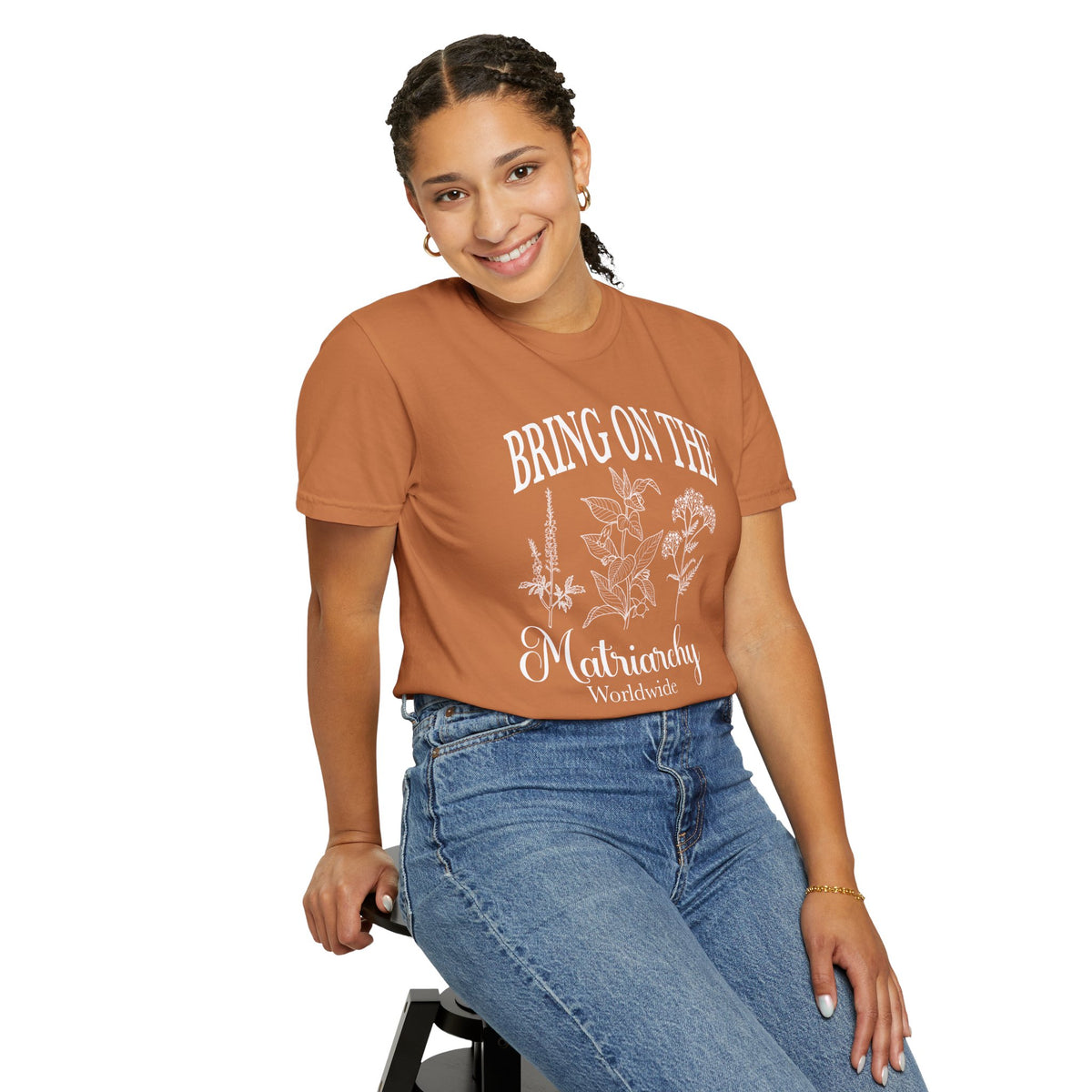 Bring On The Matriarchy T-shirt Feminist Floral Graphic Tee