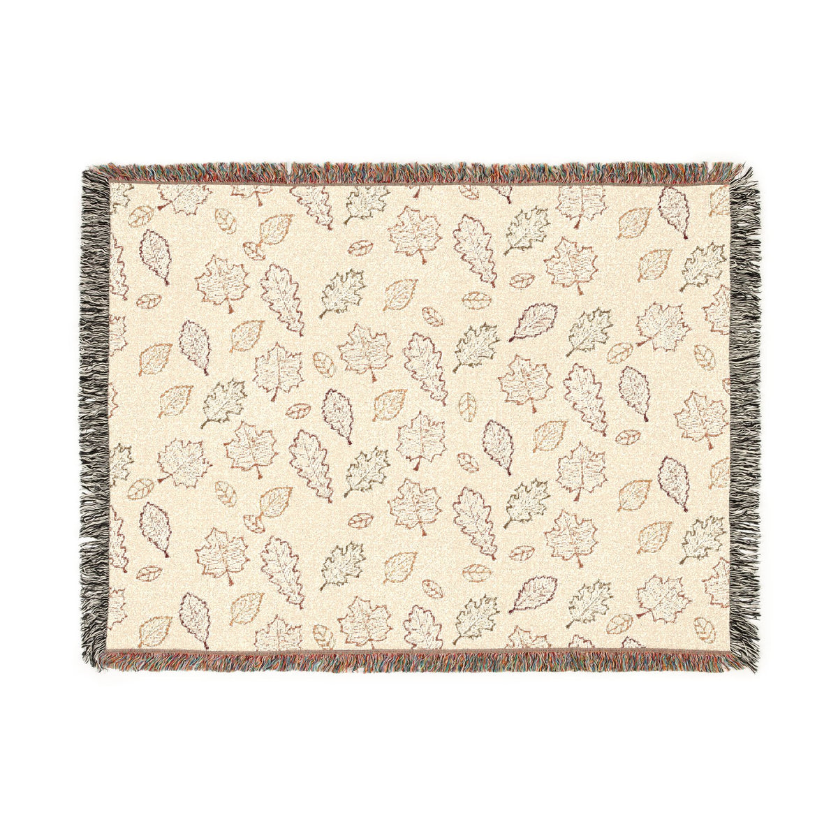 Slightly Subtle Autumn Leaves FDT Cozy Woven Blanket for Home Decor, Perfect for Fall, Chic Gift, Snuggle Companion, Warm Home Addition