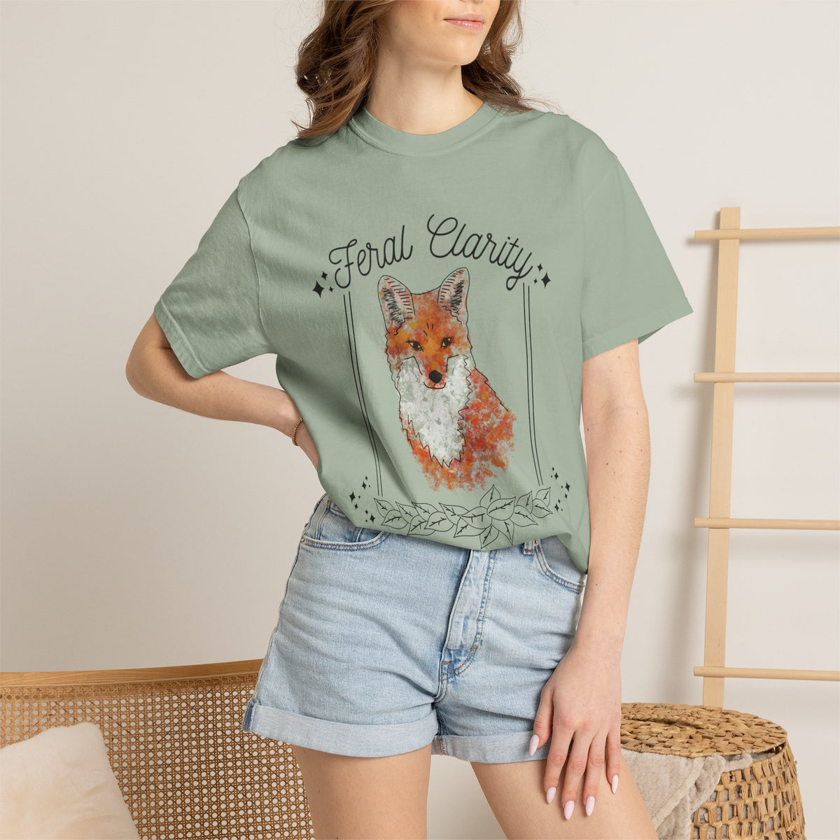 Feral Clarity Fox Graphic T-Shirt