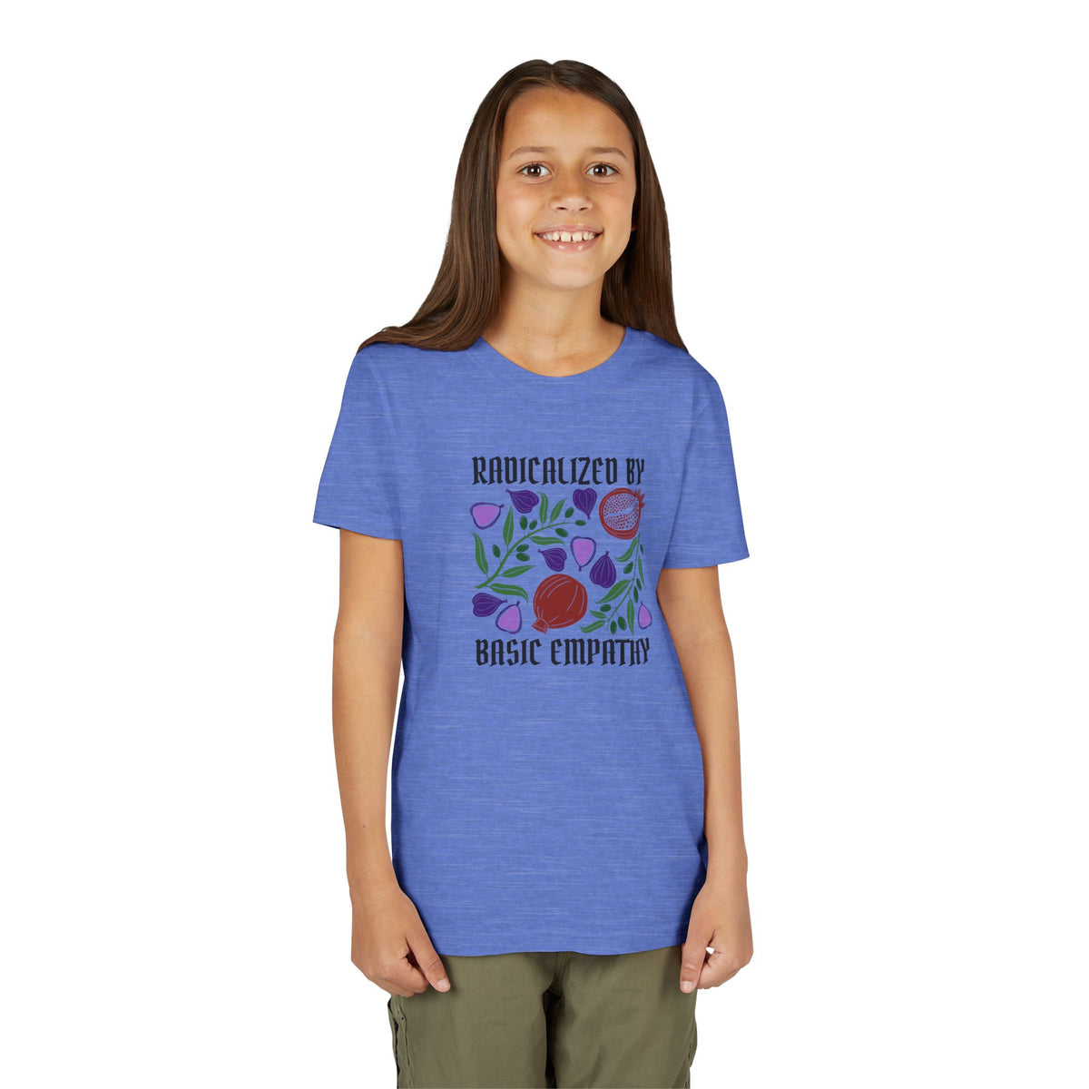 Youth Radicalized by Basic Empathy Floral Graphic T-Shirt
