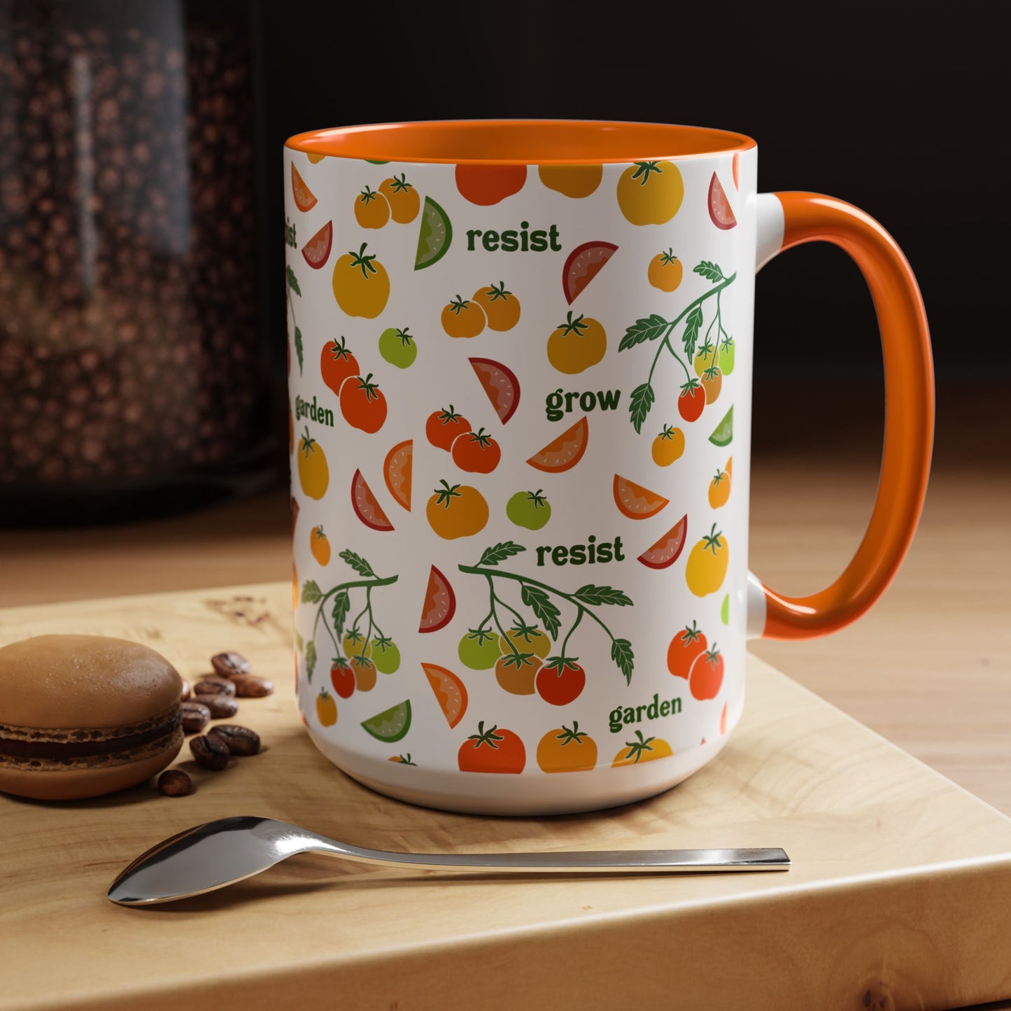Resist Grow Garden tomatoes coffee mug | Accent Mug 11oz 15oz