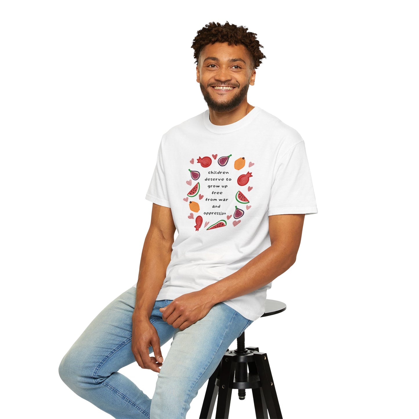 Children Deserve to Grow Up Tee Anti War Peace & Freedom Statement T-Shirt