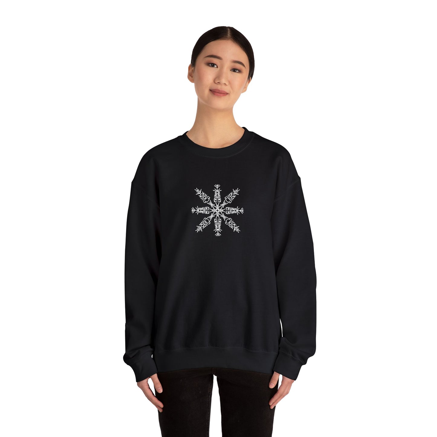 Slightly Subtle Snowflake Unisex Heavy Blend™ Crewneck Sweatshirt