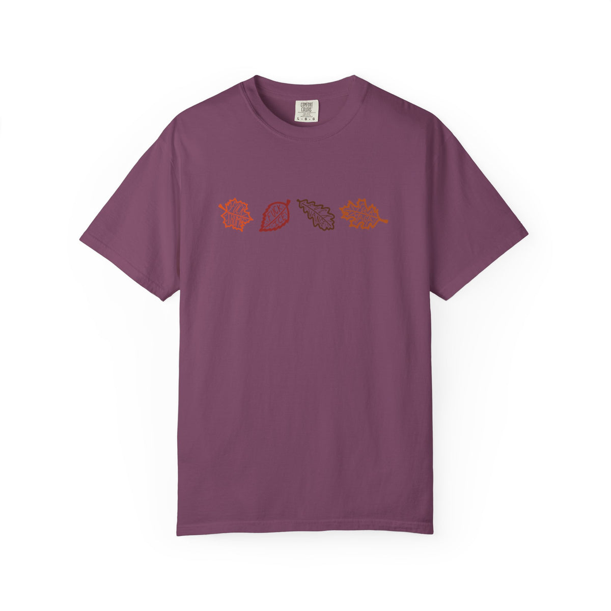 Autumn Leaves T-Shirt FDT Minimal Fall Foliage Graphic Tee