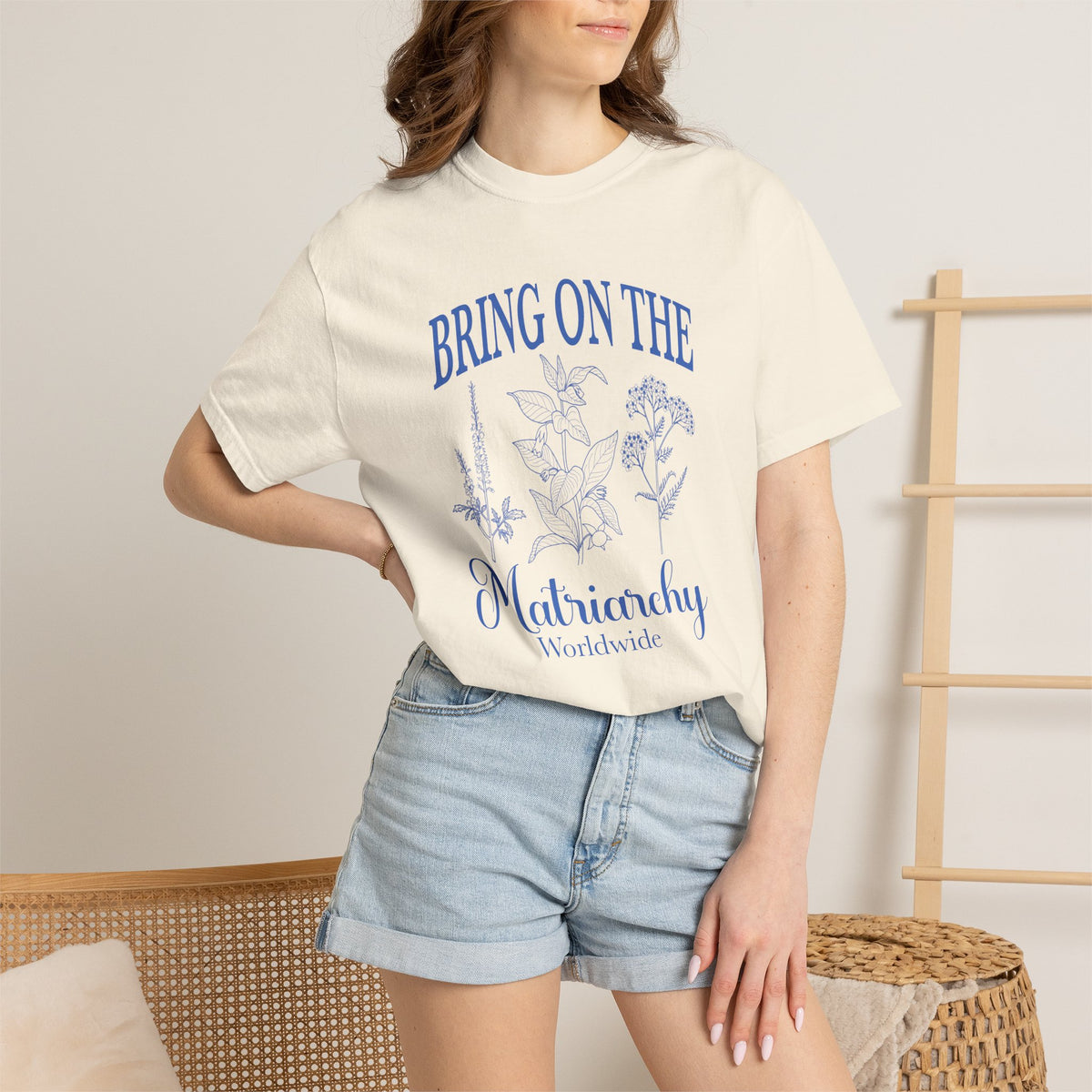 Bring On The Matriarchy T-shirt Feminist Floral Graphic Tee