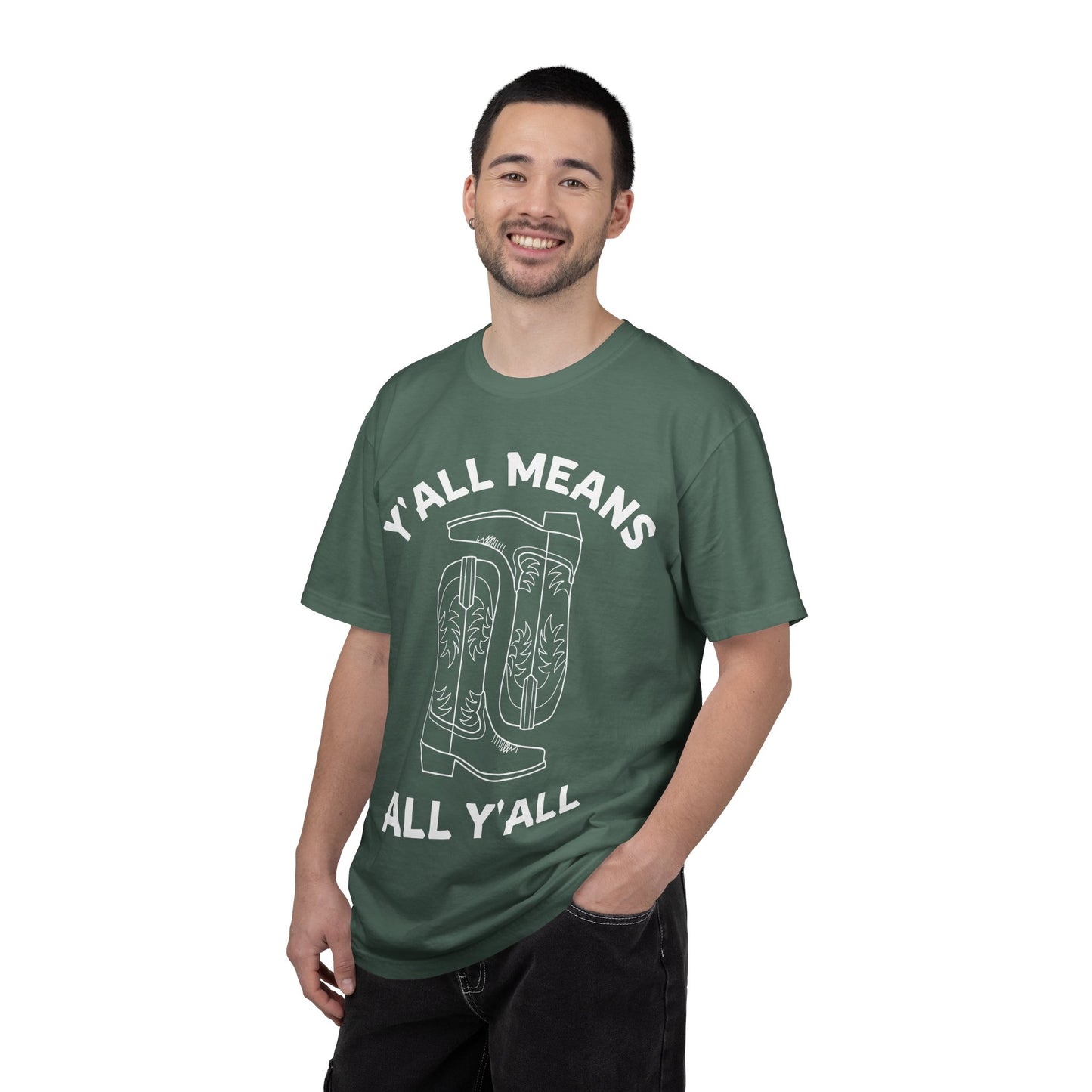 Y'all Means All Y'all T-shirt | Cowboy Boots Graphic Tee