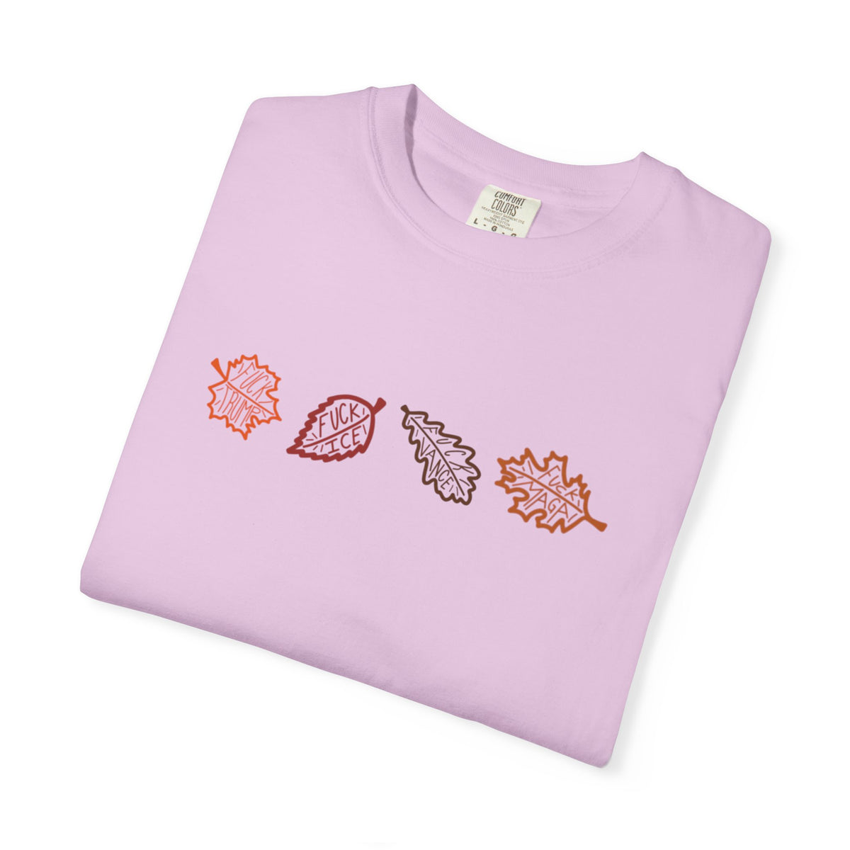 Autumn Leaves T-Shirt FDT Minimal Fall Foliage Graphic Tee