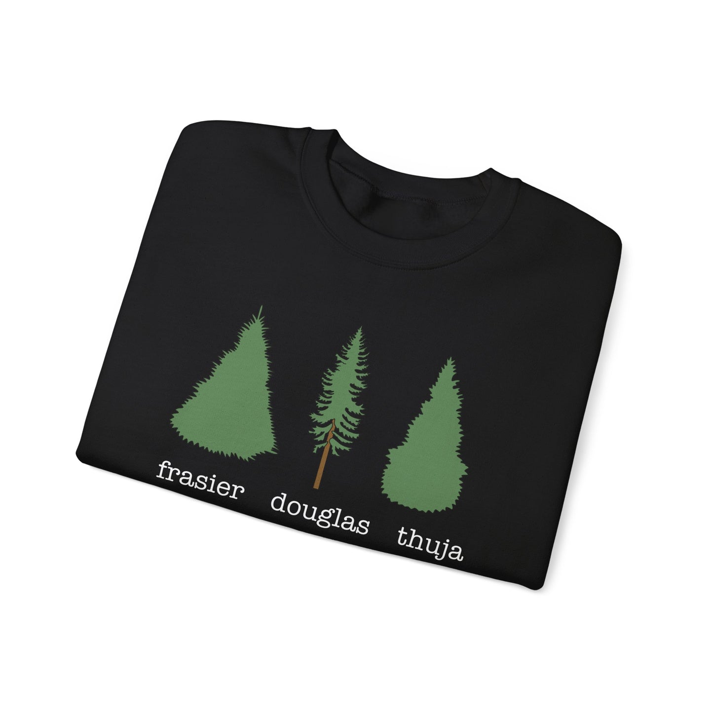 Frasier Douglas Thuja FDT Pine Tree Eco-Friendly Tree Sweatshirt, Unisex Crewneck, Nature Lover Gift, Casual Outfit, Gift for Him or Her