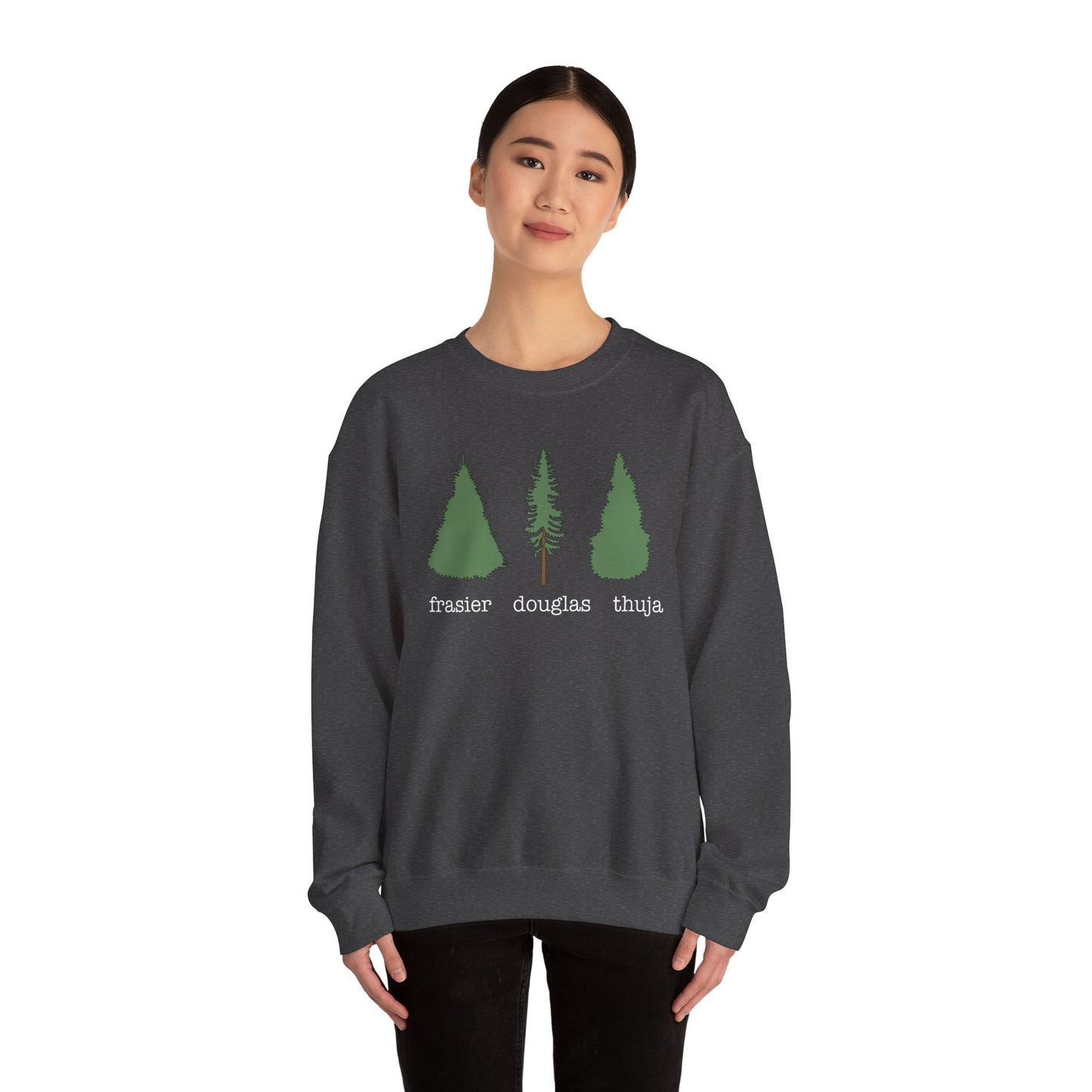 Frasier Douglas Thuja FDT Pine Tree Eco-Friendly Tree Sweatshirt, Unisex Crewneck, Nature Lover Gift, Casual Outfit, Gift for Him or Her